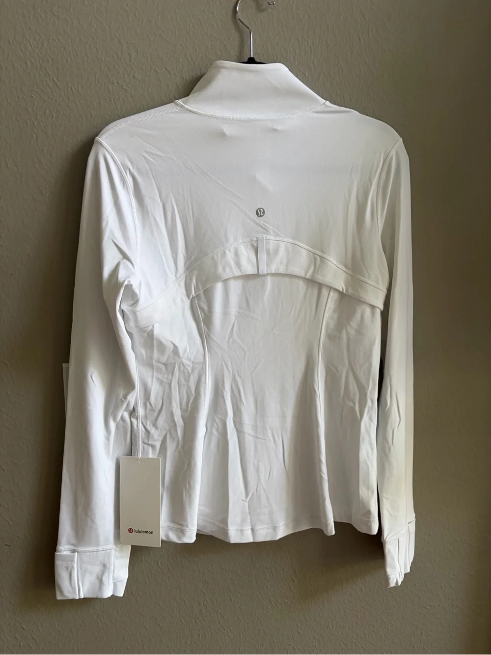 NWT Lululemon Define Women's White Full‑Zip Jacket. Size: 10